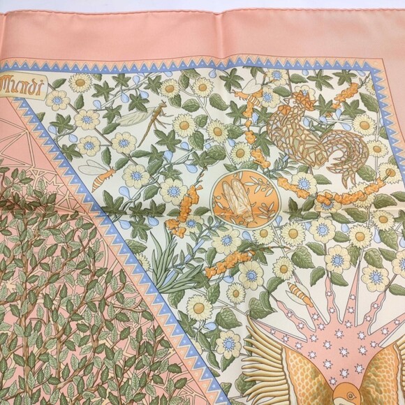 HERMES Authentic Black Silk Scarf - Picture 5 of 9